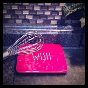 Rae Dunn 2 WISH spatula coaster